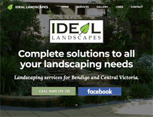 Tablet Screenshot of ideallandscapes.com.au
